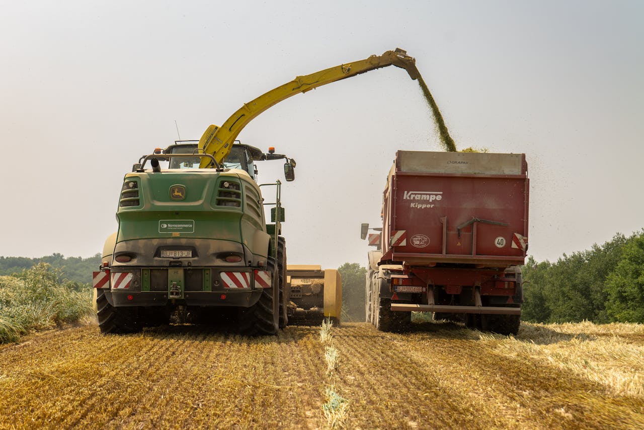 Crafting Captivating Headlines: Your awesome post title goes here Powerful machinery harvesting crops in Croatia's countryside with efficient precision.